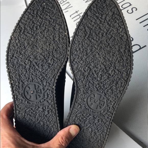 T.U.K Black Creeper Shoes with 3 buckle newer conditions unisex men’s 6/8womens - Picture 7 of 13